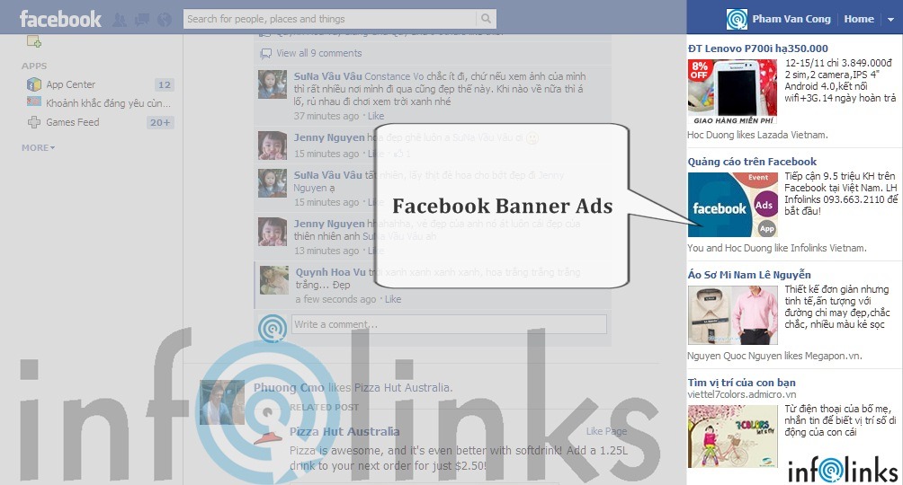 quảng cáo trên facebook